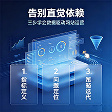 广州建站-告别直觉依赖：三步学会数据驱动网站运营