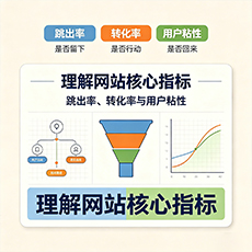 广州建站-理解网站核心指标：跳出率、转化率与用户粘性