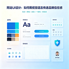 广州建站-网站UI设计：如何用视觉语言传递品牌信任感