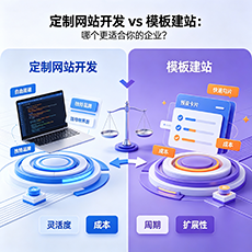 越秀建站-定制网站开发 vs 模板建站：哪个更适合你的企业？
